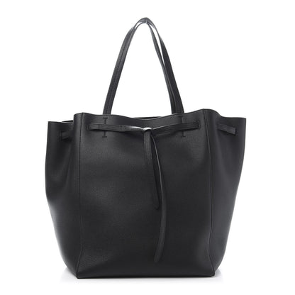 Celine Soft Grained Calfskin Medium Belt Cabas Phantom Black 1 of 11