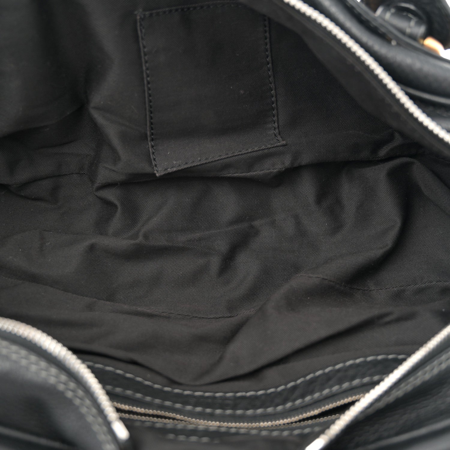 Chloe Calfskin Paddington Double Zipped Bowler Black 5 of 13