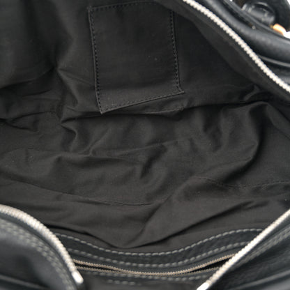 Chloe Calfskin Paddington Double Zipped Bowler Black 5 of 13