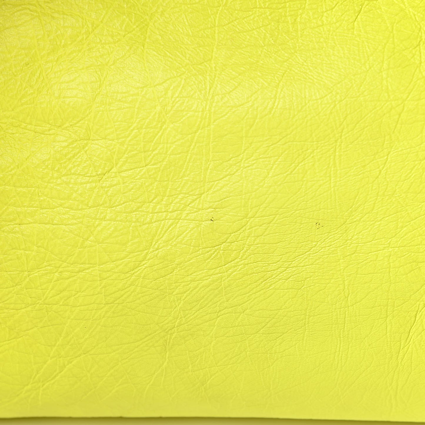 Agneau Classic Silver Hardware City Jaune Fluo