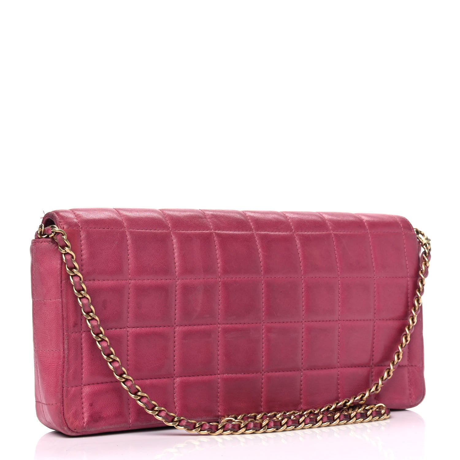 Chanel Lambskin East West Chocolate Bar Flap Pink 2 of 13