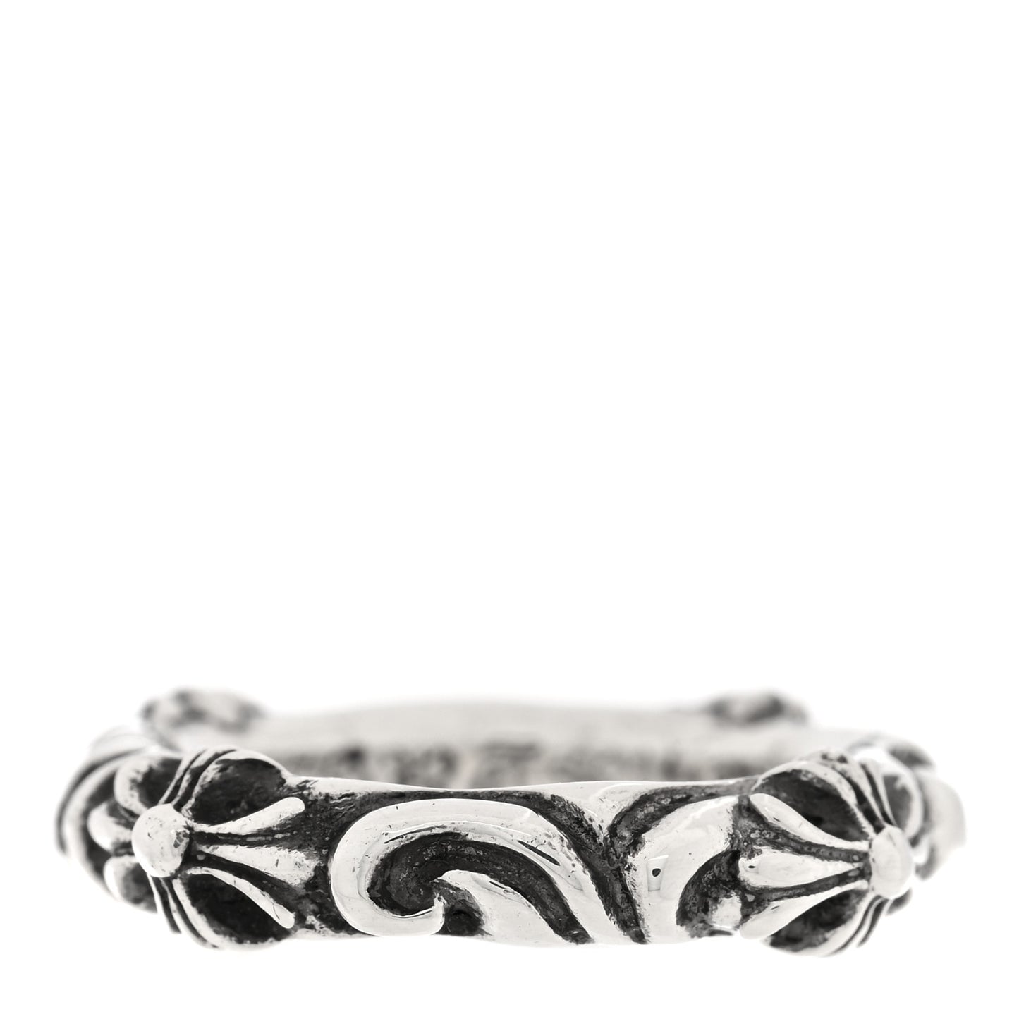 Sterling Silver Cross Band Ring 54 7