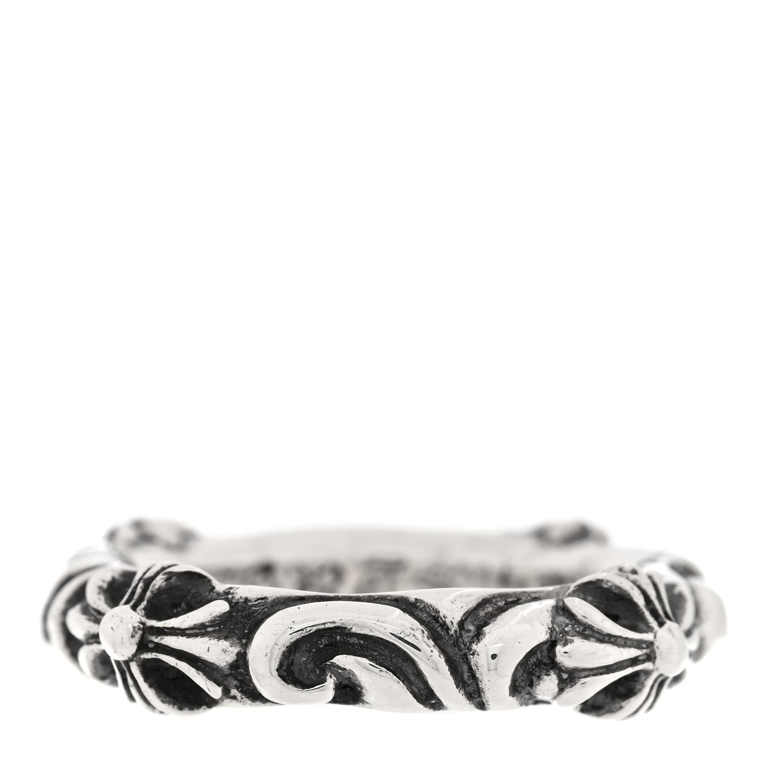Chrome Hearts Sterling Silver Cross Band Ring 54 7 1 of 6