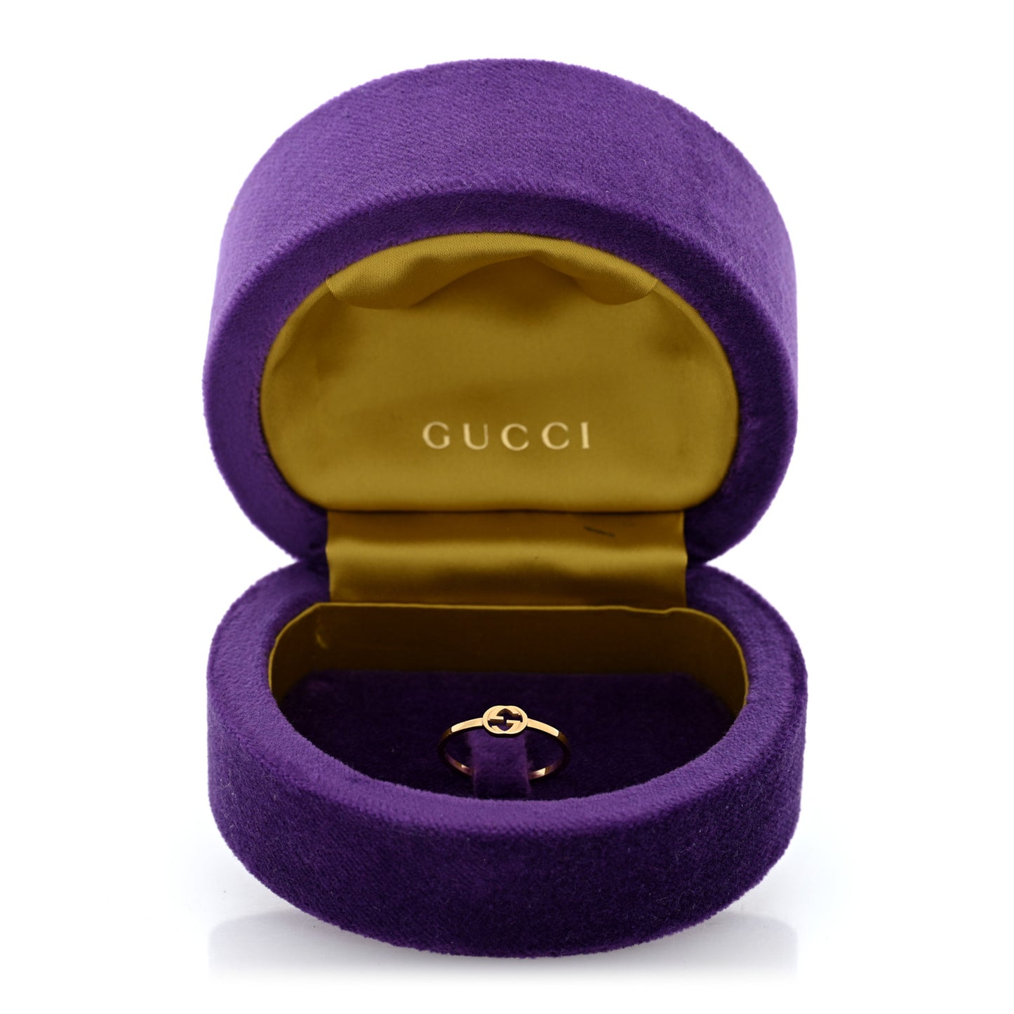 18K Yellow Gold Interlocking G Ring 54 7