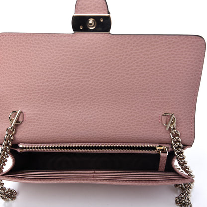 Gucci Dollar Calfskin Interlocking G Chain Wallet Soft Pink 5 of 12