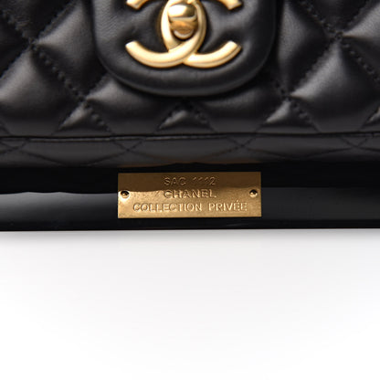 Chanel Plexiglass Lambskin Framed Flap Bag Clutch Black 11 of 11