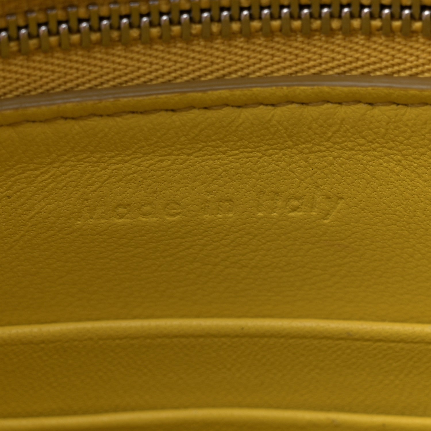 Celine Grained Calfskin Small Trotteur Yellow 7 of 12