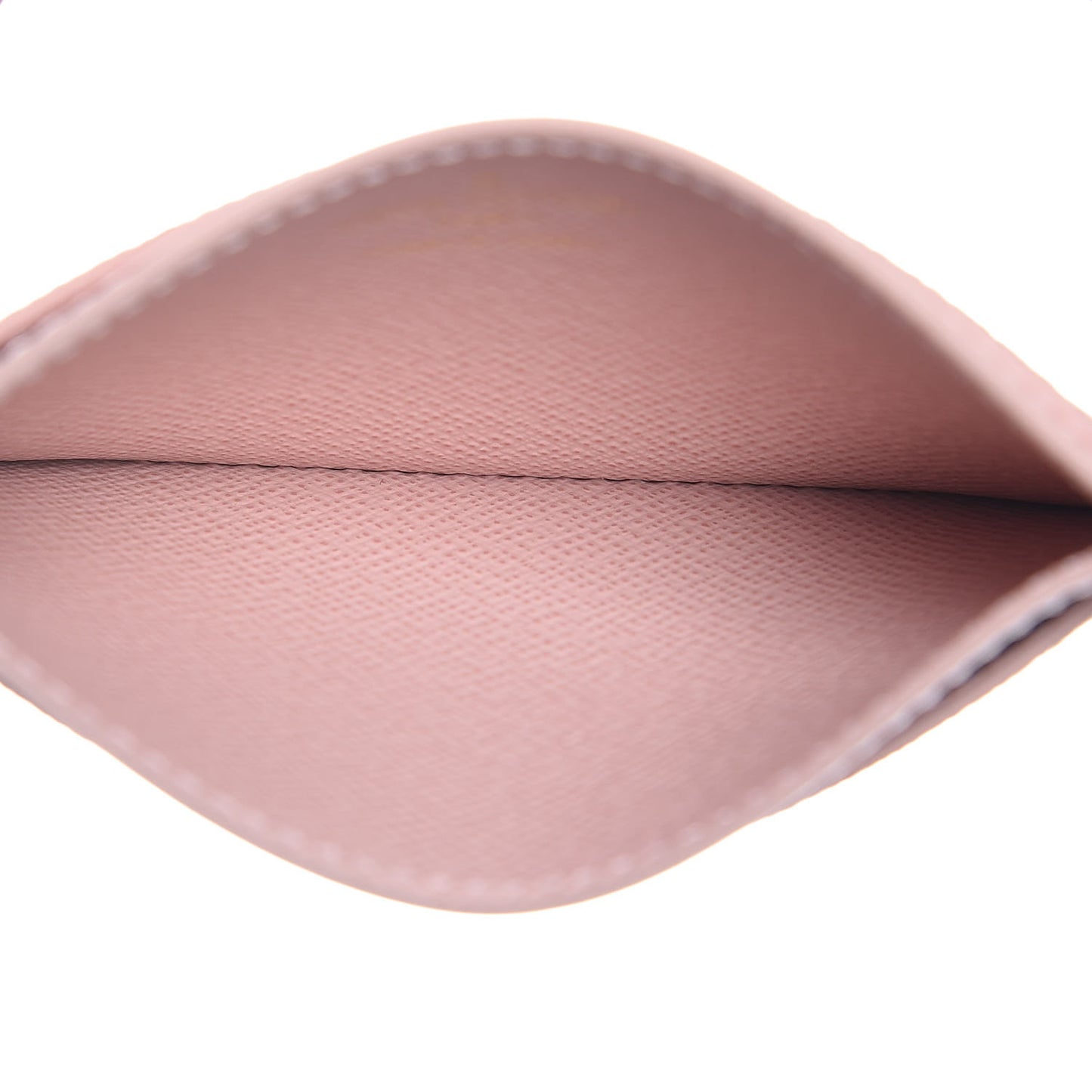 Damier Ebene Studded Card Holder Rose Ballerine
