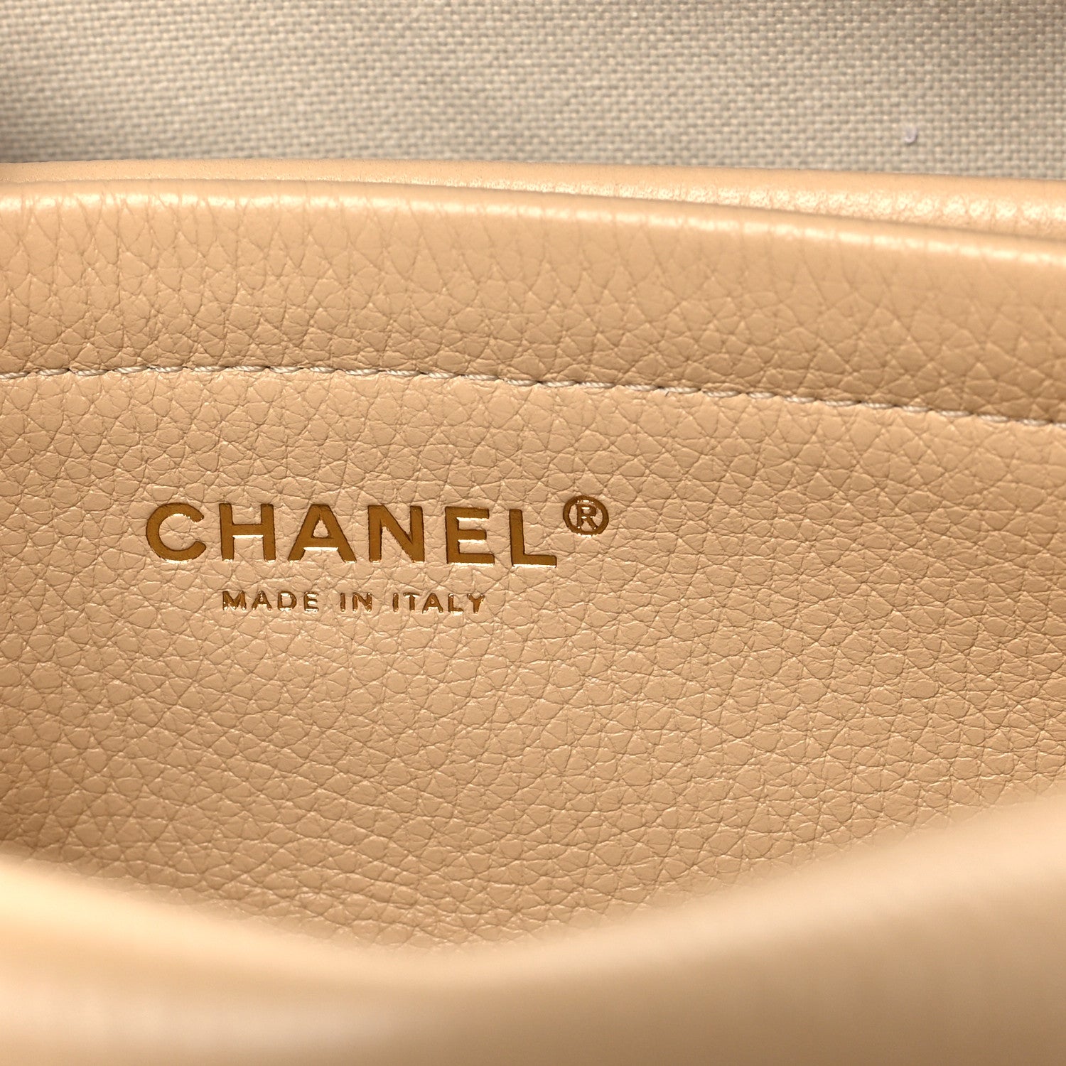 Chanel Grained Calfskin Stitched Urban Essentials Small Shopping Bag Beige 6 of 11