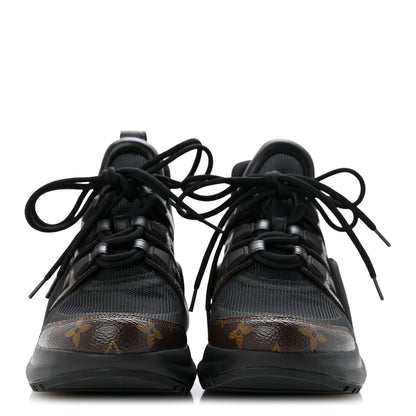 Louis Vuitton Calfskin Patent Monogram LV Archlight Sneakers 38.5 Black 3 of 9