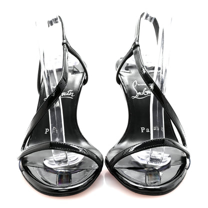 Christian Louboutin Patent Rosa Z 80 Sandals 35.5 Black 3 of 9