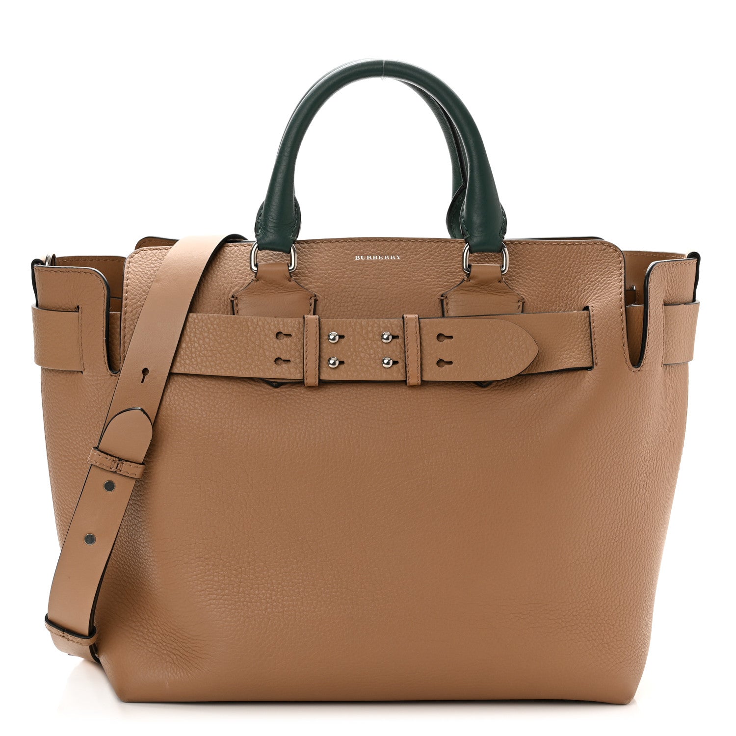 Burberry Soft Grain Calfskin Medium Belt Bag Light Camel Chalk White 1 of 11