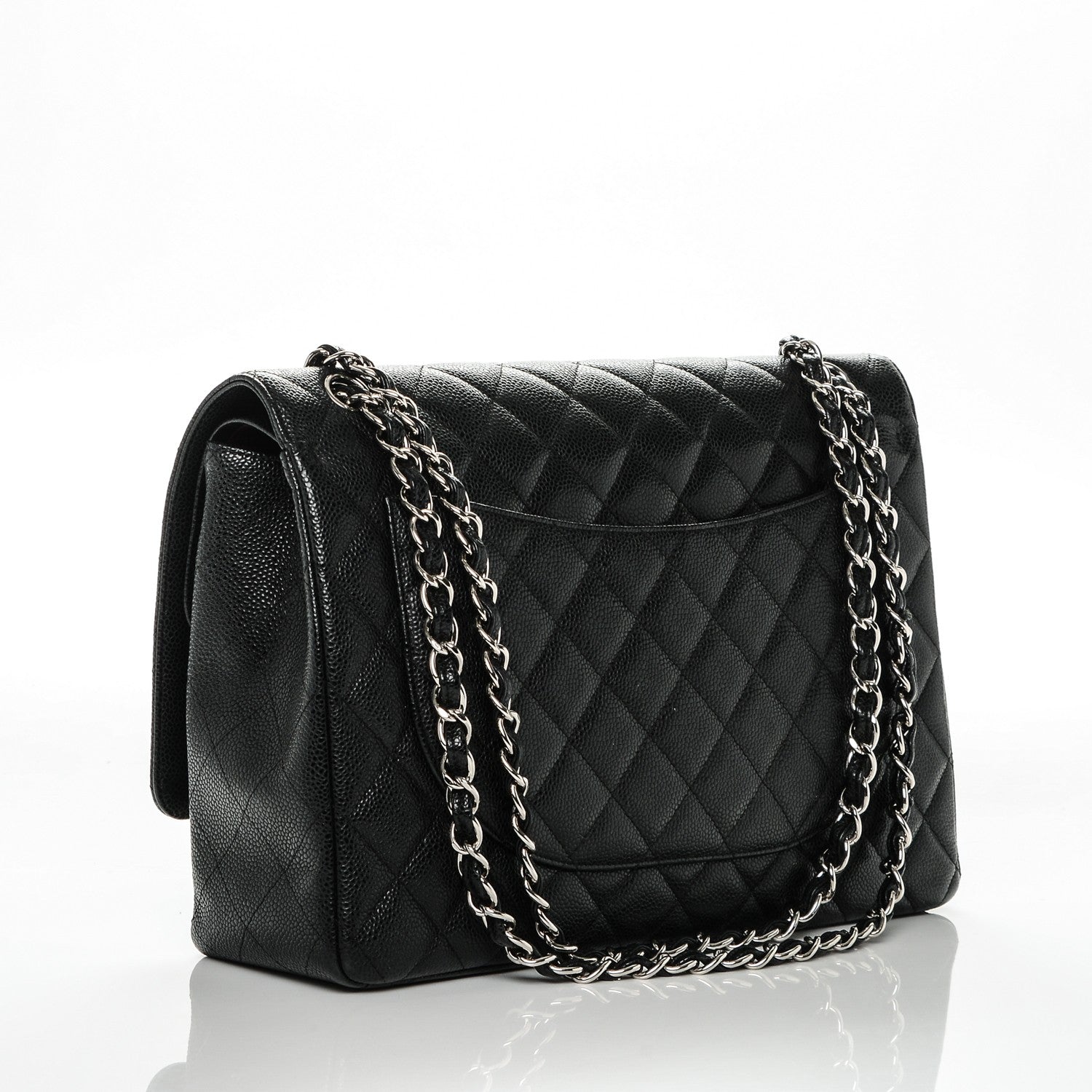 Chanel Caviar Quilted Maxi Double Flap Black 3 of 7