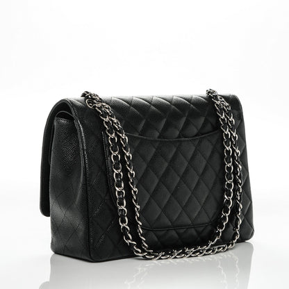 Chanel Caviar Quilted Maxi Double Flap Black 3 of 7