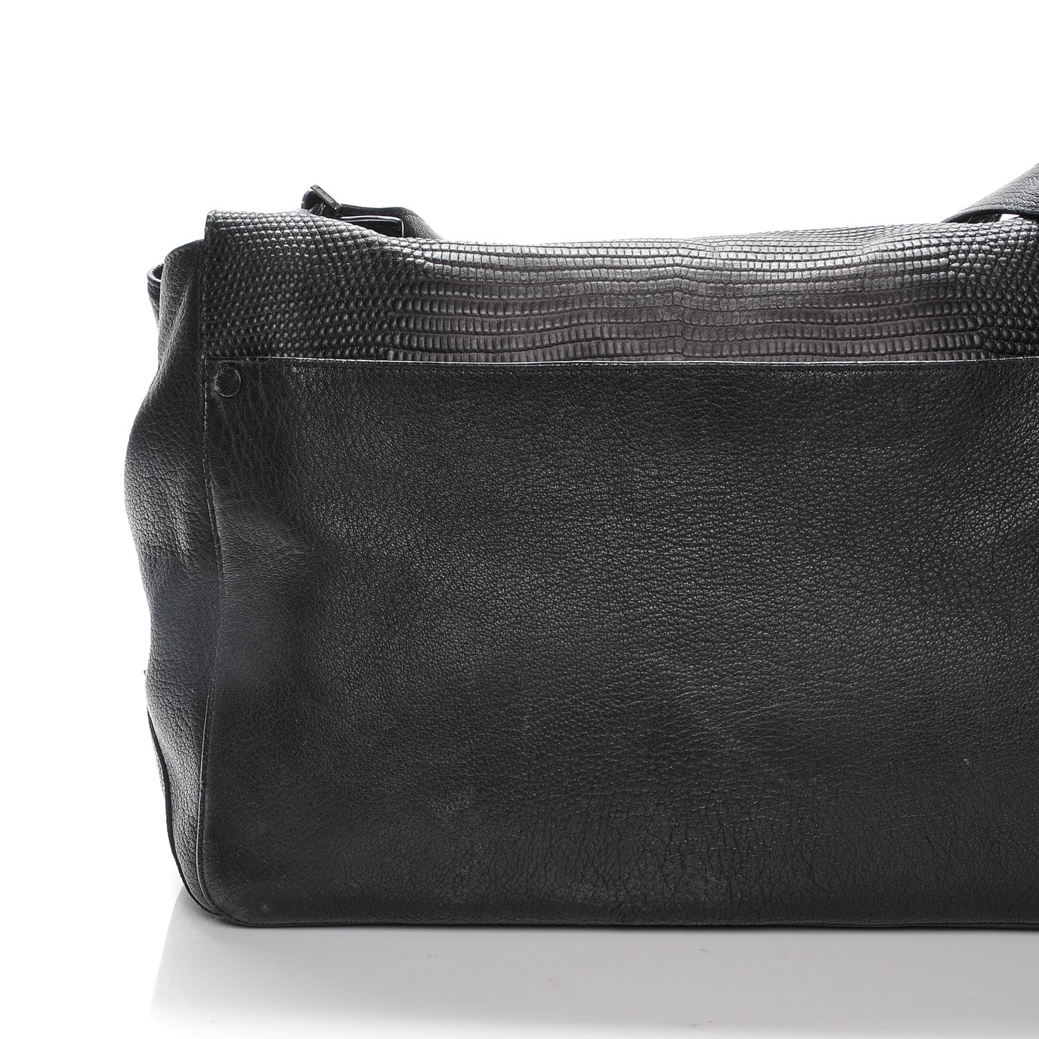 Proenza Schouler Calfskin Lizard Embossed Large Courier Bag Black 14 of 18