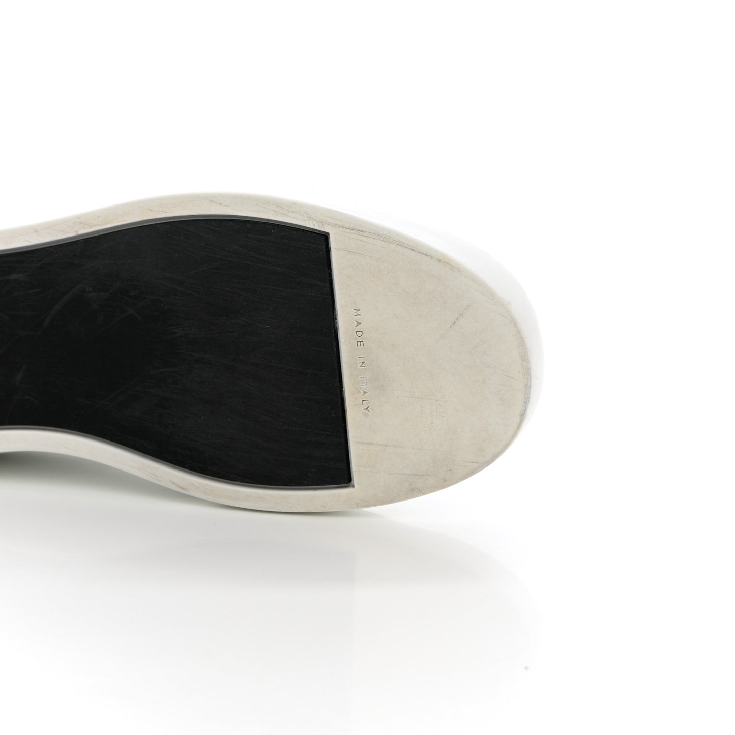 Calfskin Womens CC Sneakers 37 Black White