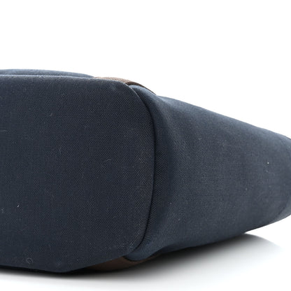 Hermes Canvas The Grooming Bag Bleu Navy Feu 12 of 12
