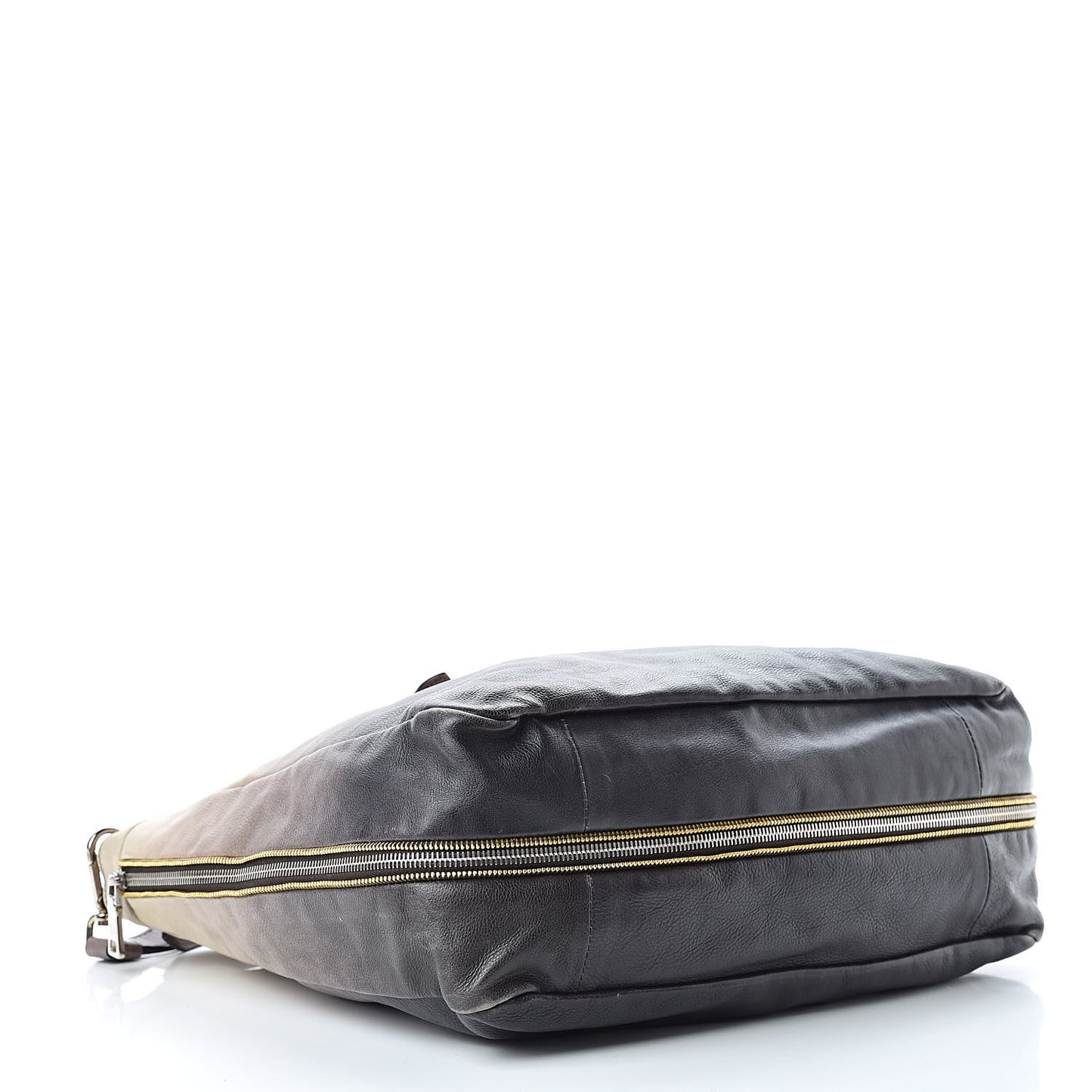 Cervo Lux Zippers Shopper Tote White Sfumato