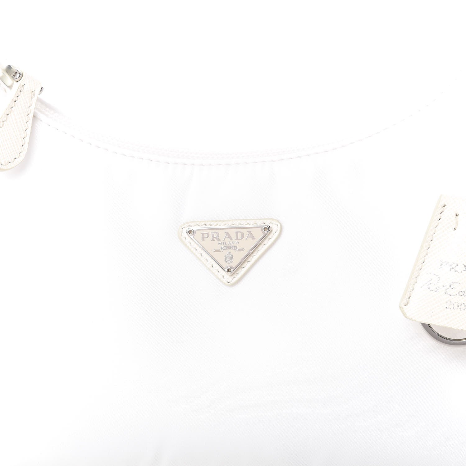 Prada Tessuto Nylon Mini Re-Edition 2000 Bag White 10 of 10
