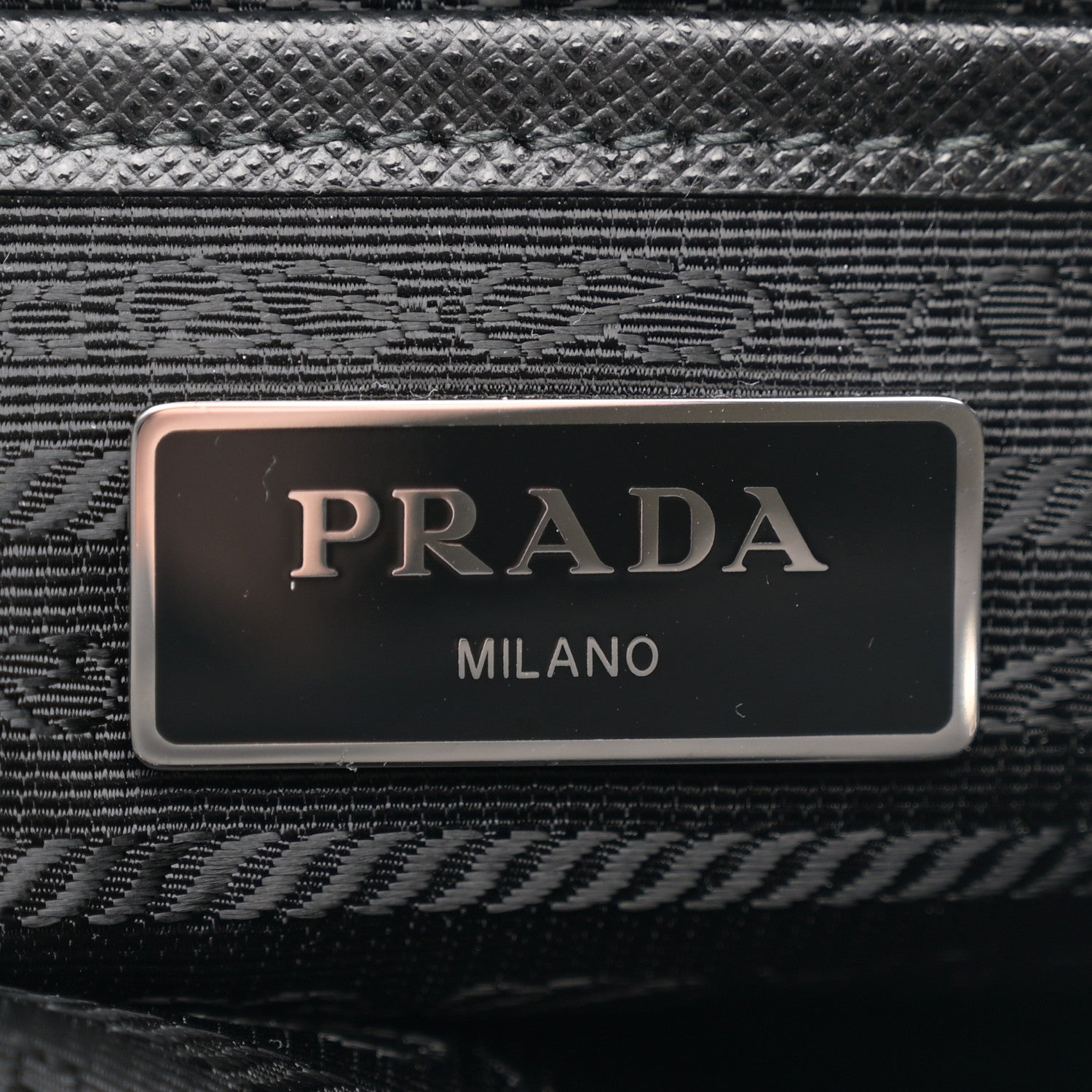 Prada Tessuto Nylon Saffiano Small Backpack Black 6 of 11