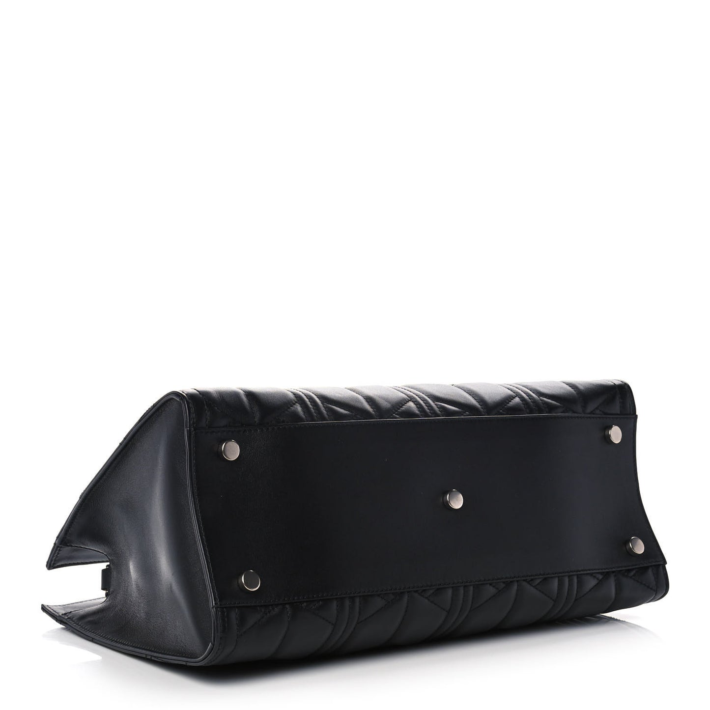 Calfskin Web Quilted Large Dionysus Tote Bag Black