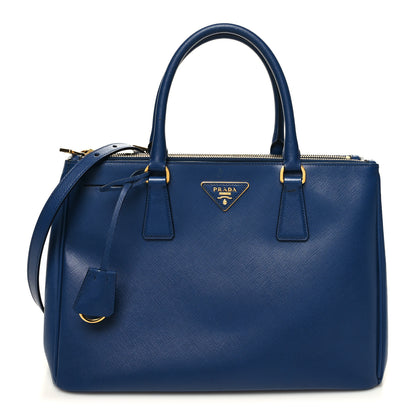 Prada Saffiano Medium Galleria Double Zip Tote Baltico 1 of 15