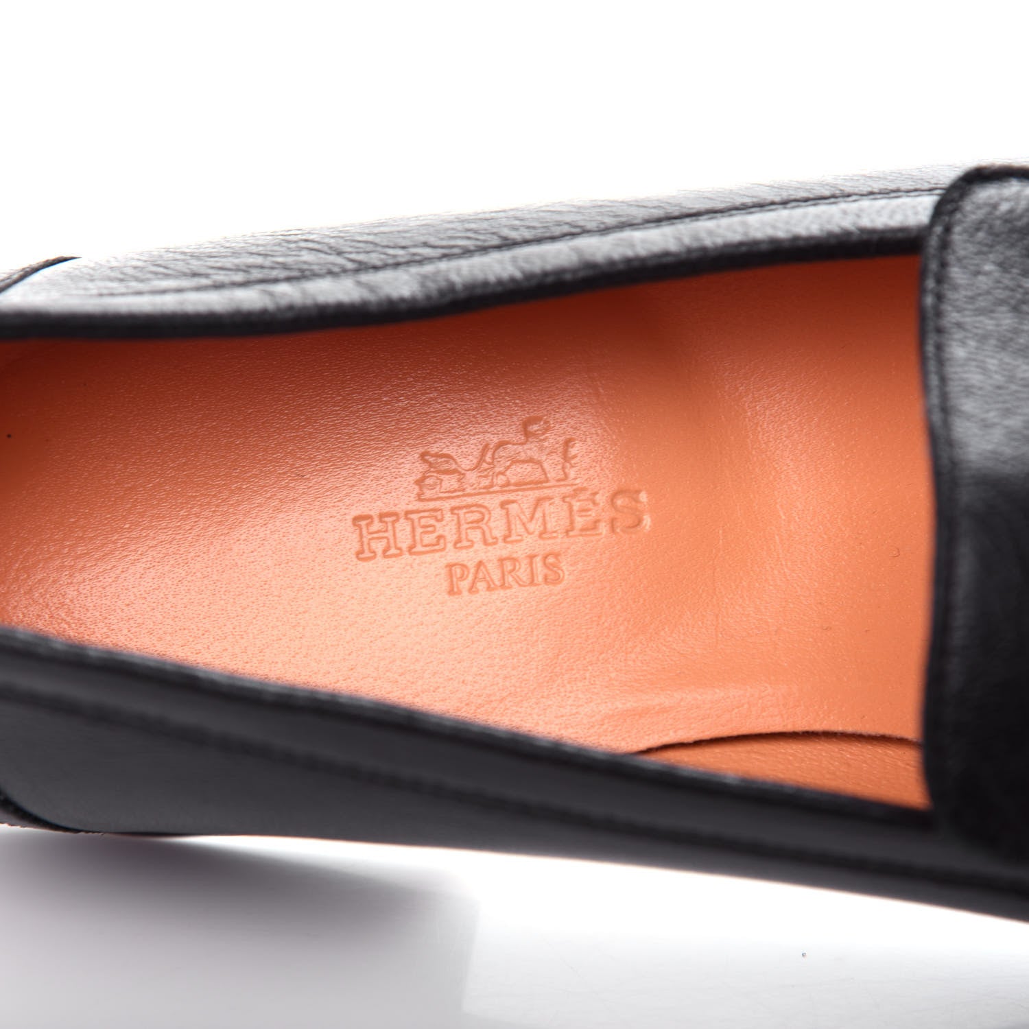 Hermes Goatskin Paris Loafers 36.5 Black 8 of 11