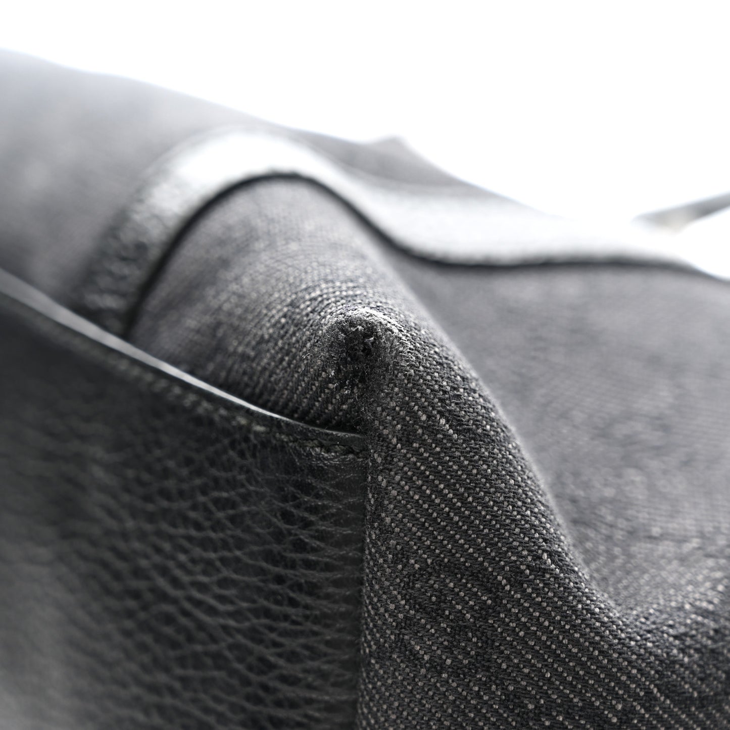 Nylon Monogram Medium GG Charm Dome Satchel Black