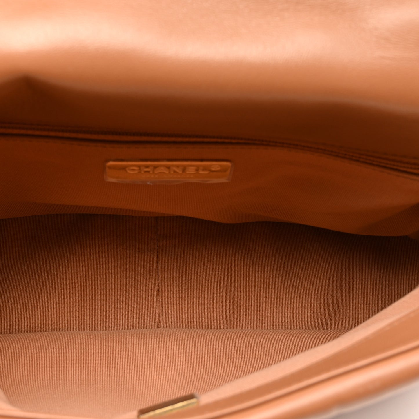 Lambskin Quilted Medium Chanel 19 Flap Brown