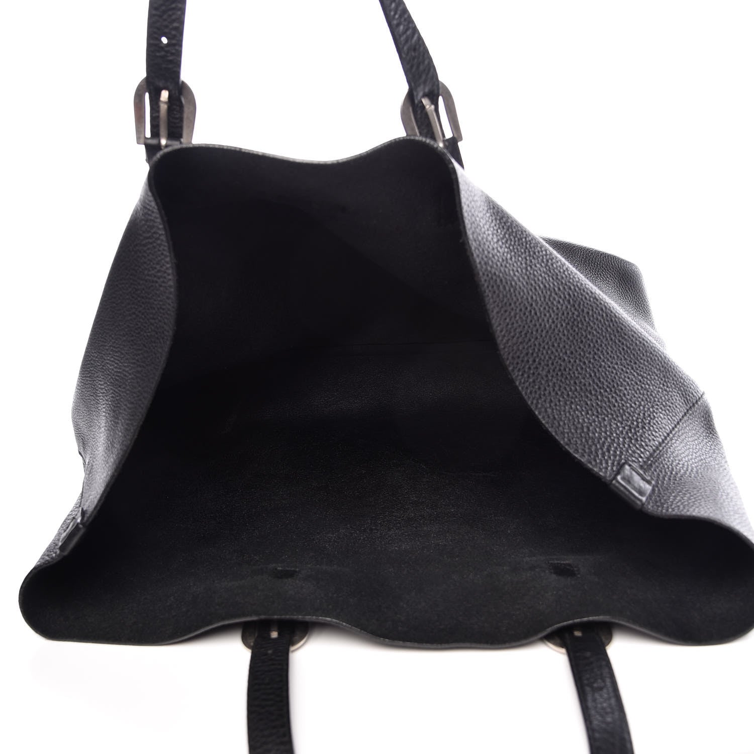 Gucci Pebbled Calfskin Large Tote Black 5 of 8