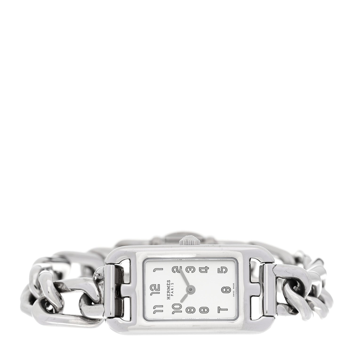 Hermes Stainless Steel 17mm Nantucket Quartz Watch 2 of 5