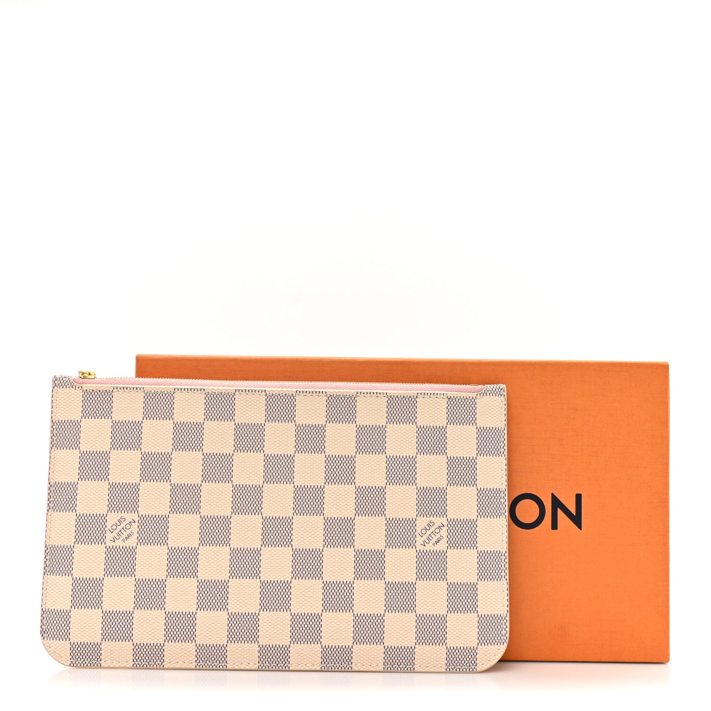 Damier Azur Neverfull MM GM Pochette Rose Ballerine