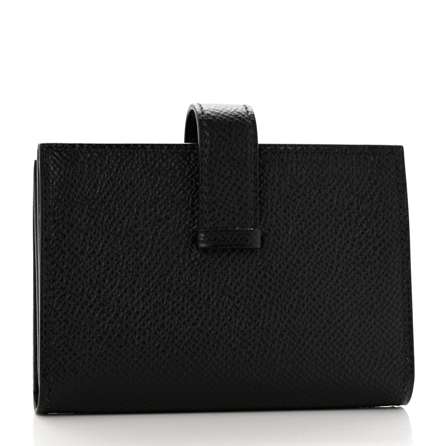 Hermes Epsom Monochrome Bearn Card Holder Wallet Black 3 of 8