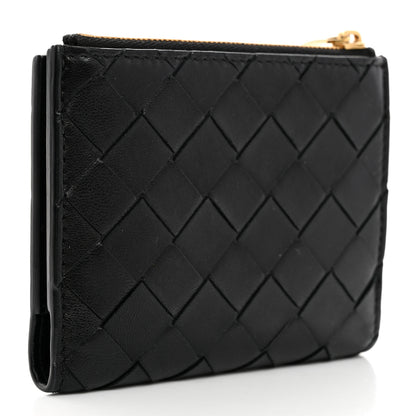 Bottega Veneta Nappa Intrecciato Medium Bi-Fold Zip Wallet Black 3 of 7