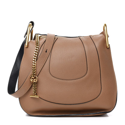 Chloe Grained Calfskin Small Hayley Hobo Nut 1 of 12
