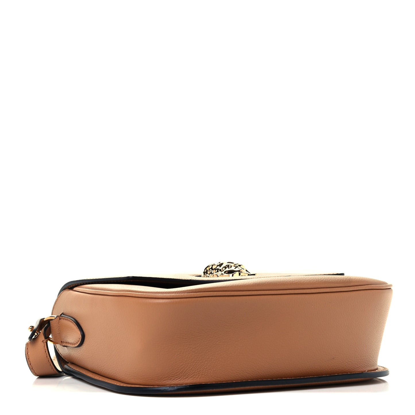 Vitello Medusa Clutch Bag Brown