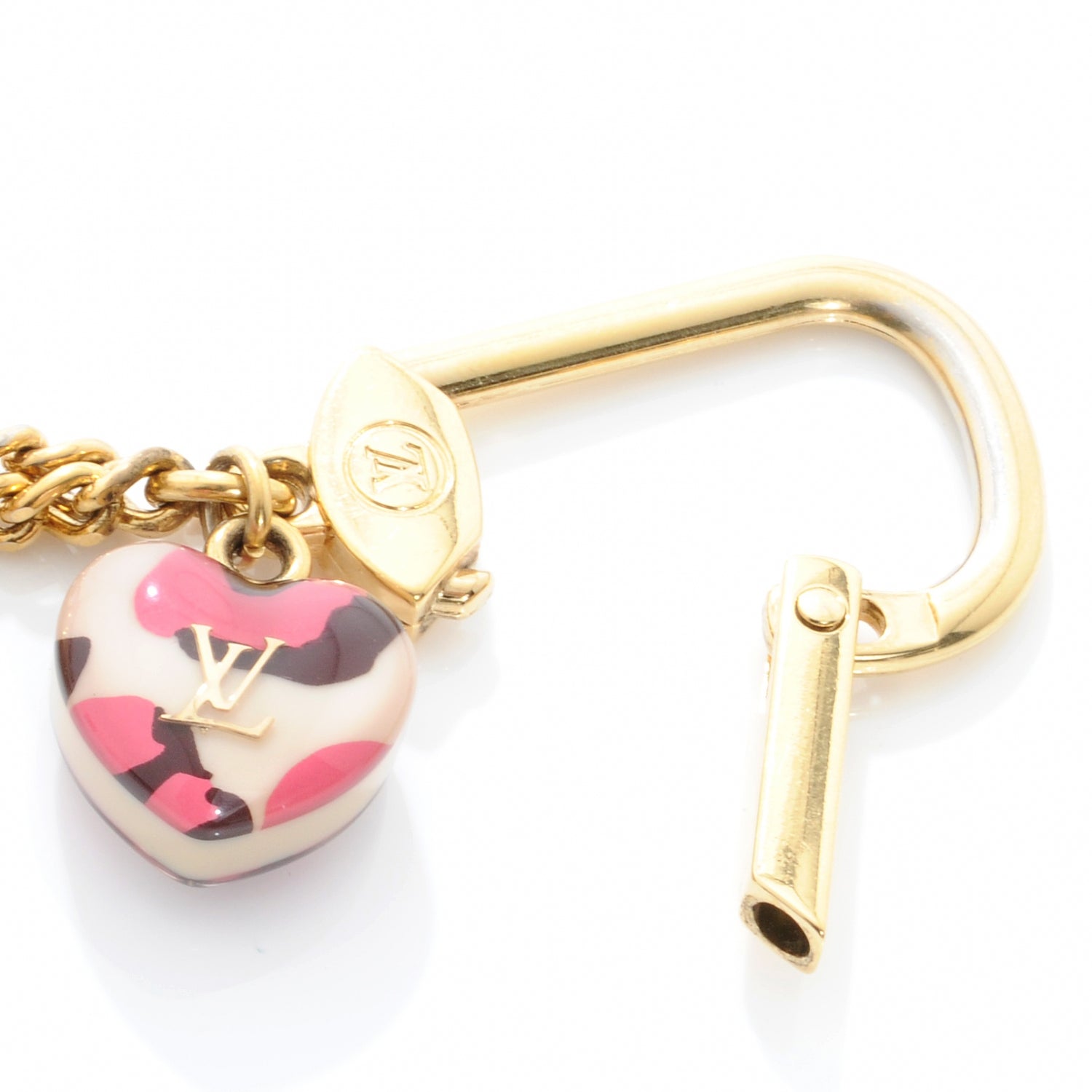 Louis Vuitton Resin Leopard Key Holder Blanc Corail 5 of 5