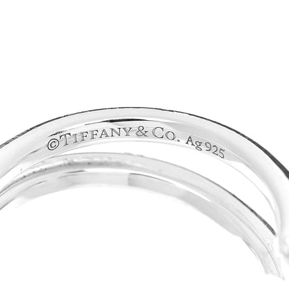 Tiffany Sterling Silver Pearl HardWear Double Pearl Ring 49 5 4 of 4