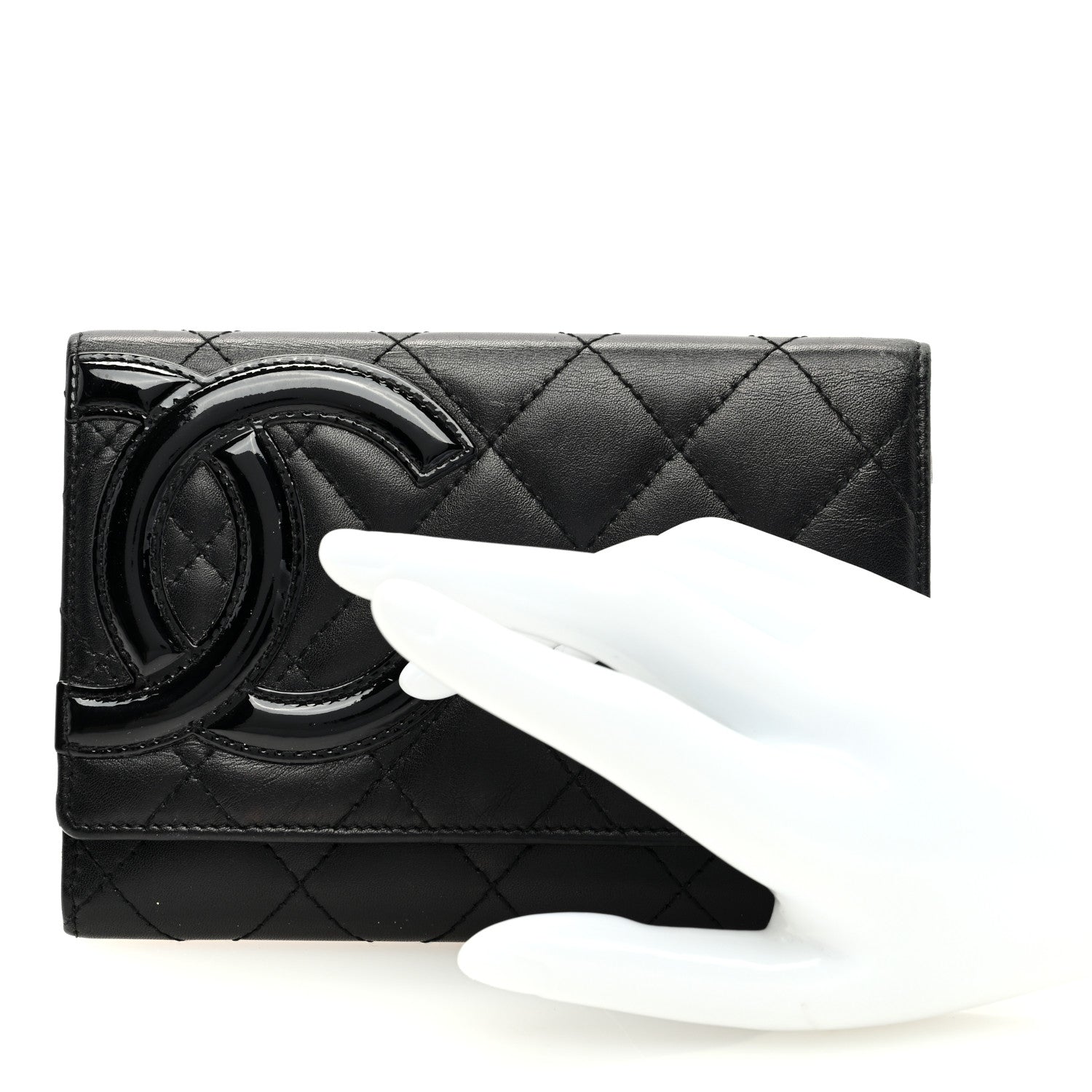 Chanel Calfskin Quilted Cambon Flap Wallet Black 2 of 7