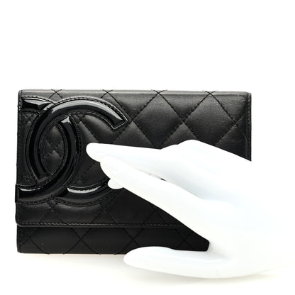 Chanel Calfskin Quilted Cambon Flap Wallet Black 2 of 7