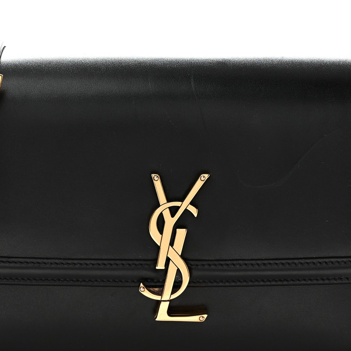 Box Calfskin Monogram Medium Solferino Satchel Black