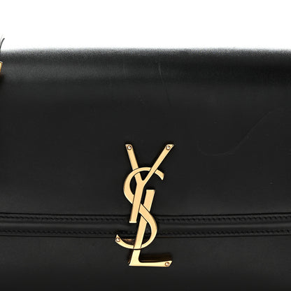 Saint Laurent Box Calfskin Monogram Medium Solferino Satchel Black 7 of 10