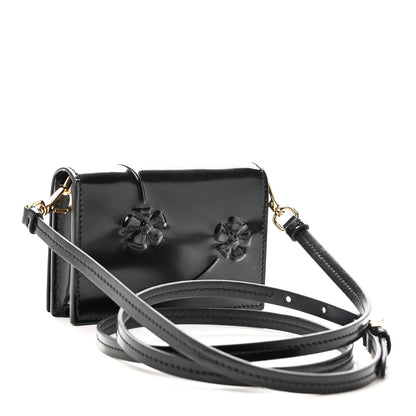 Prada Spazzolato Fior Card Holder With Strap Black 3 of 9