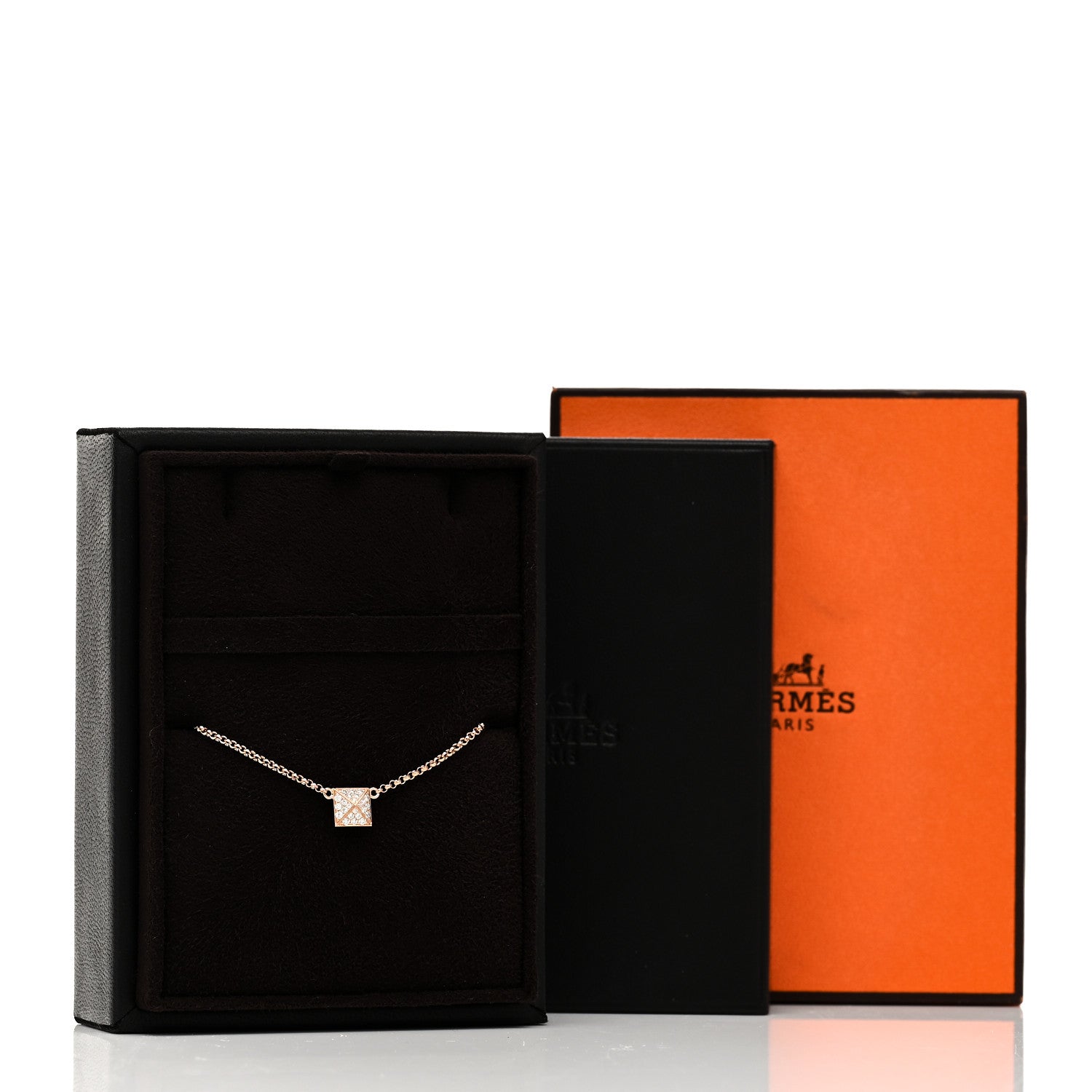 Hermes 18K Rose Gold Diamond Clou d'H Bracelet 5 of 5