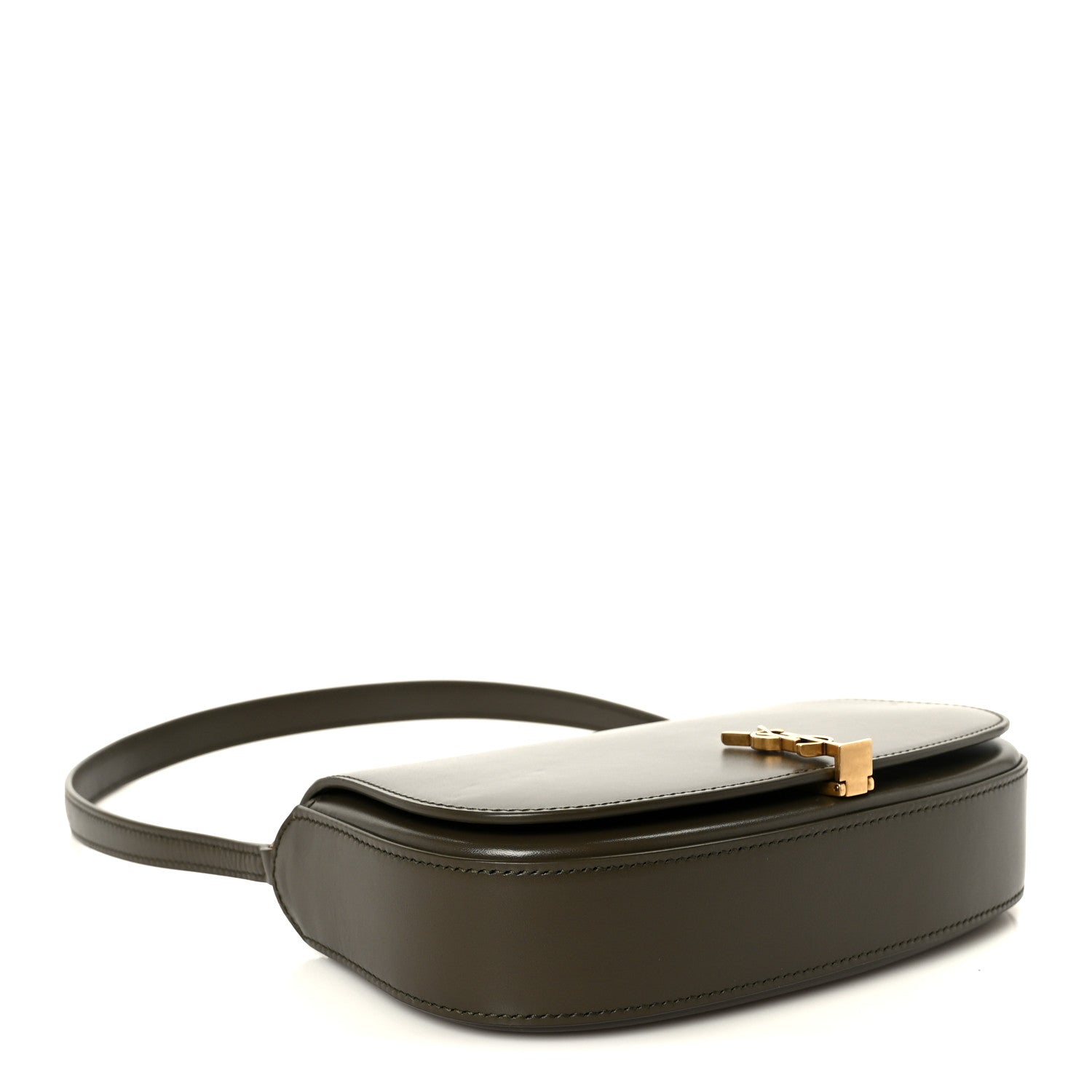 Saint Laurent Box Calfskin Mini Voltaire Shoulder Bag  Deep Musk 4 of 11