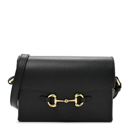 Gucci Calfskin Horsebit 1955 Shoulder Bag Black 1 of 11