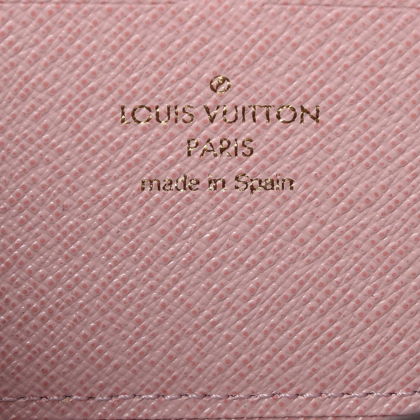 Damier Ebene Clemence Wallet Rose Ballerine