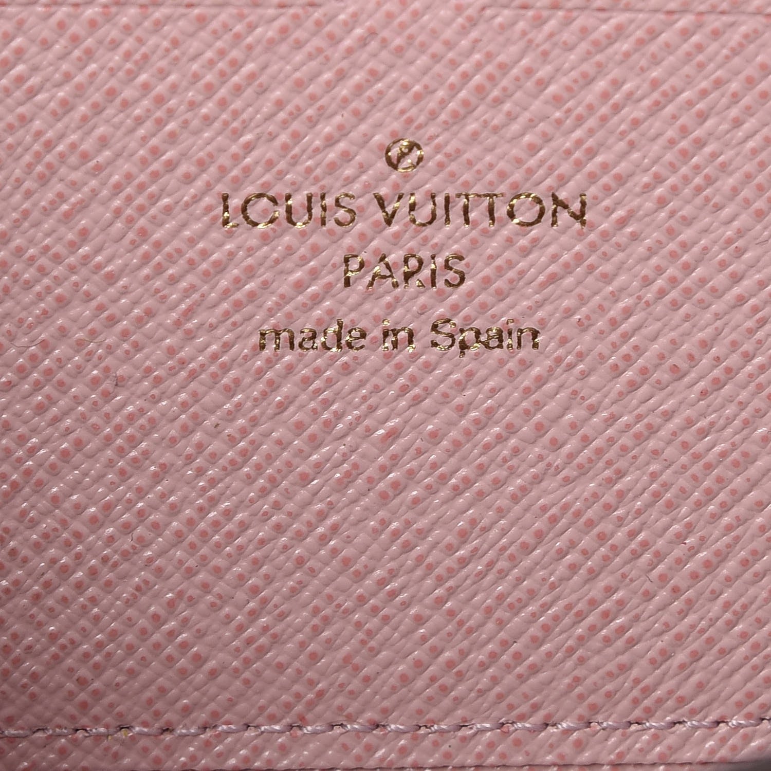 Louis Vuitton Damier Ebene Clemence Wallet Rose Ballerine 6 of 8
