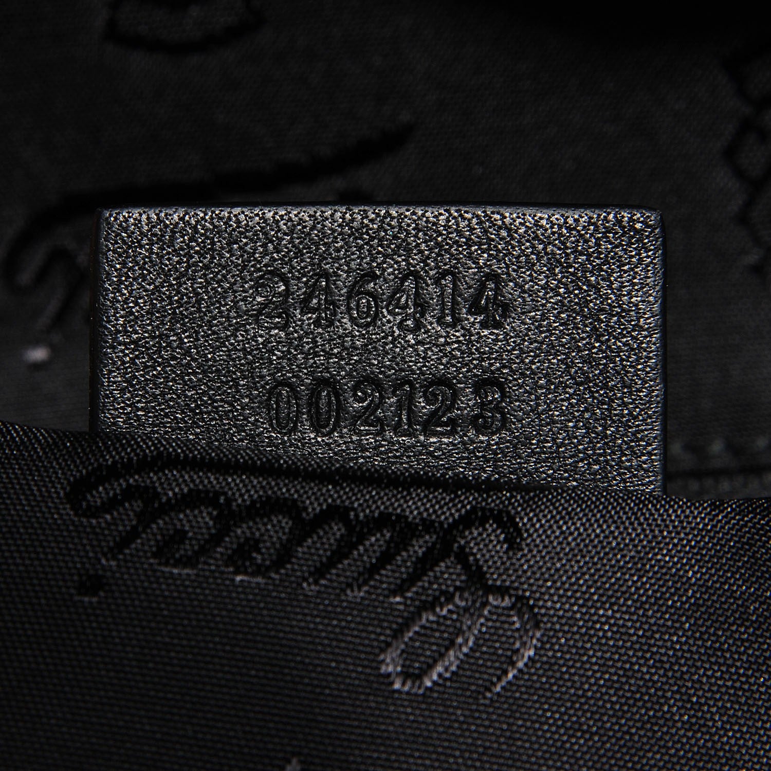 Gucci Guccissima Medium Classic Backpack Black 8 of 8