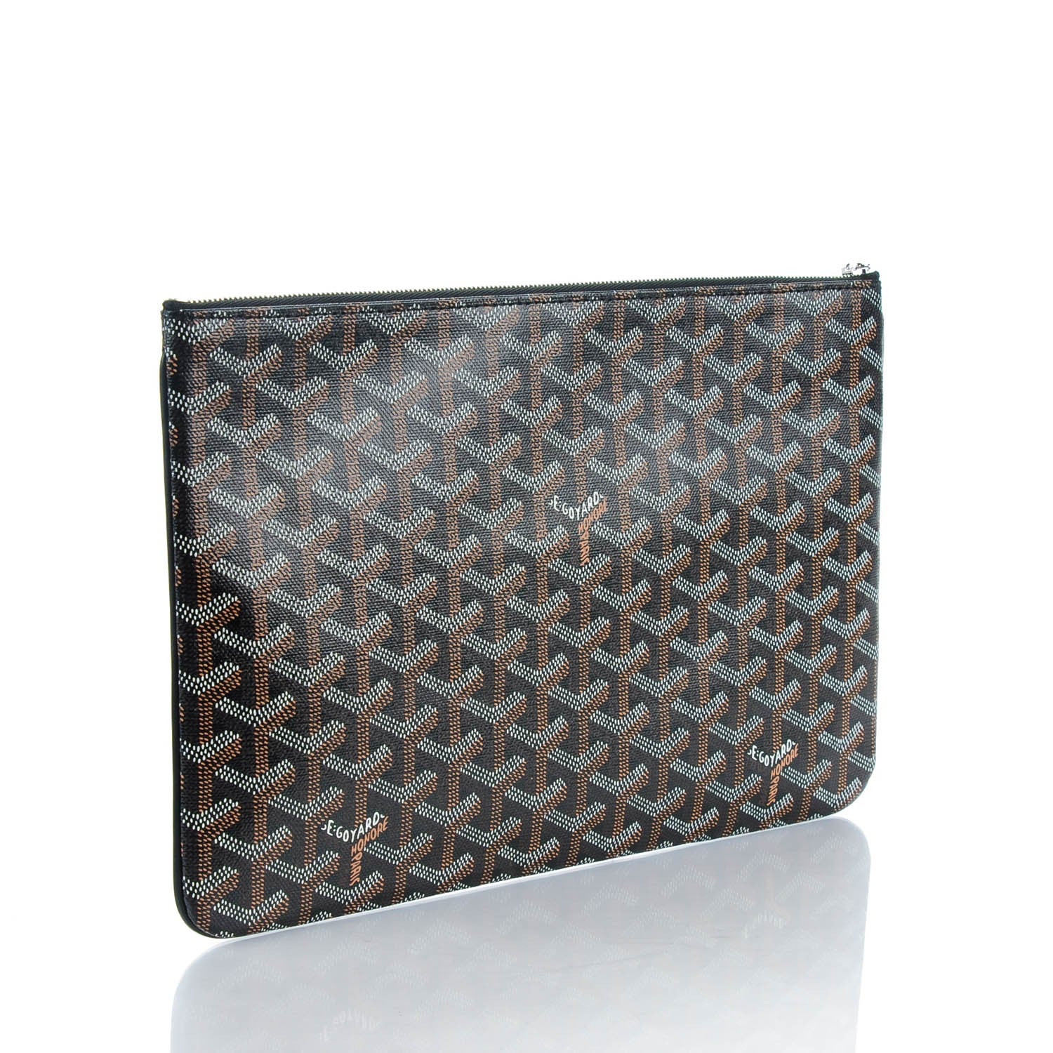 Goyard Goyardine Senat Pochette MM Black Gold 3 of 7